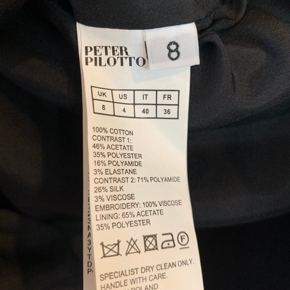 Peter Pilotto A-line mini-dress with unique details - size 4 US (8UK) - Picture 6 of 7